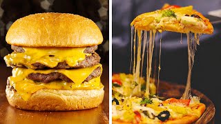 40 DELICIOUS FAST FOOD HACKS  5Minute Pizza And Burger Recipes [upl. by Iaht118]