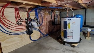 My whole house copper to PEX amp Manabloc conversion project [upl. by Sikko]