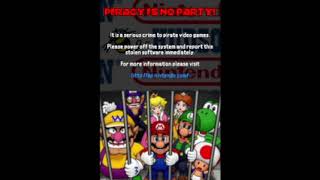 Mario Party DS Anti Piracy Screen [upl. by Haldan]