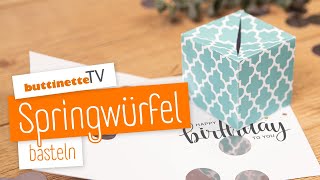 Springwürfel basteln  buttinette TV DIY [upl. by Ycrep536]