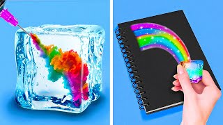 COOL RAINBOW CRAFTS AND EASY ART IDEAS [upl. by Allbee]