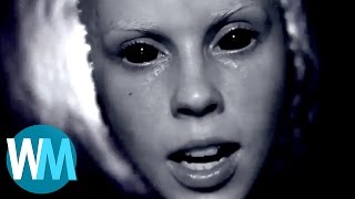 Top 10 Most Terrifying Music Videos [upl. by Denna]