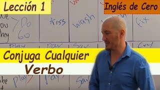 Cómo conjugar CUALQUIER VERBO en inglés PRESENTE SIMPLE FÁCIL LECCIÓN 1 [upl. by Cod]