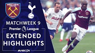 West Ham United v Tottenham Hotspur  PREMIER LEAGUE HIGHLIGHTS  10242021  NBC Sports [upl. by Erlene]