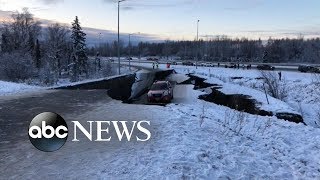 Large earthquake rocks Alaska [upl. by Osswald]