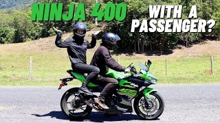 How is the Ninja 400 with Pillion riders [upl. by Grail356]