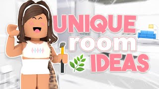 10 UNIQUE Room Ideas for Your House 🔨  Bloxburg [upl. by Pelag]