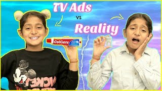 TV Ads vs REAL LIFE   Roleplay Fun Sketch MyMissAnand [upl. by Allerim]