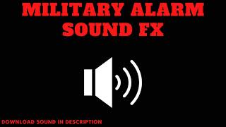 Military Alarm  Sound FX Copyright Free [upl. by Karol]