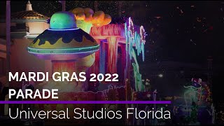 Mardi Gras 2022 Full Parade  Universal Orlando [upl. by Yemar492]