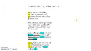 Catullo carme 51 lingua [upl. by Noral602]