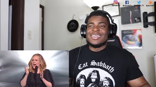 WOW IS THIS REAL Adele  Hello LIVE REACTION [upl. by Eugirne]