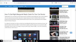 Blaupunkt Radio Code Generator Unlock Any Car Device [upl. by Kirsteni350]