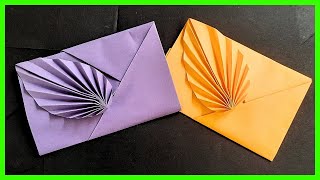 ⩥ Cómo hacer un SOBRE de papel FÁCIL y ELEGANTE  Origami PASO A PASO [upl. by Laemaj]