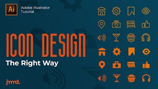 Design Icons the Right Way  Adobe Illustrator [upl. by Eiramanad]