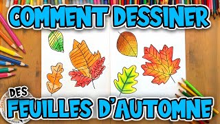 Comment dessiner des FEUILLES DAUTOMNE facilement  Dessin Pour Enfant [upl. by Dnana]