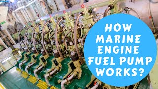 Main Engine Fuel Pump Working Explained [upl. by Woermer]