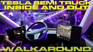 Tesla Semi Truck Detailed Interior and Exterior Walk Around [upl. by Avitzur]