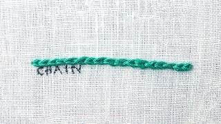 How to do a Chain Stitch [upl. by Edurtreg21]