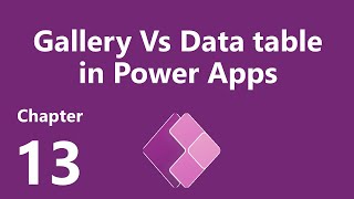 Gallery Vs Data table in Power Apps [upl. by Hulburt503]