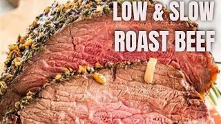 WEBER GENESIS LOW amp SLOW ROAST BEEF RECIPE [upl. by Nolyar975]