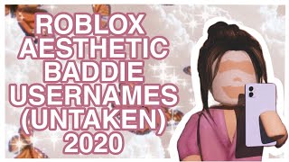 Roblox Aesthetic Baddie Untaken Usernames  September 2020  BxbyOasis [upl. by Eldrid]