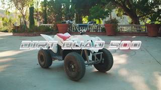 Razor Dirt Quad 500 Electric 4Wheeler Ride Video [upl. by Ailegra]