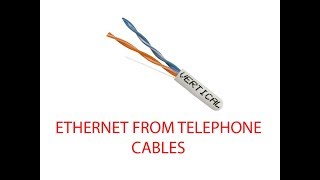 CONVERTING HOME TELEPHONE WIRING TO ETHERNET [upl. by Aneer]