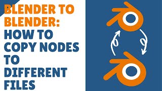 How to copy nodes between projects in blender 29 [upl. by Evyn]