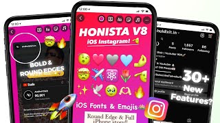 HONISTA V8 New Features  iOS Instagram for Android  Honista iPhone story settings✨ [upl. by Hennie]