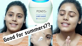 Ponds moisturising cream  Ponds moisturising cold cream how to use it in summers  winters  Review [upl. by Mazman142]