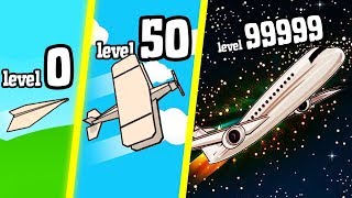 BIGGEST PAPER AIRPLANE POSSIBLE  Flight Game [upl. by Kurland]