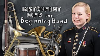 Instrument Demonstration for Beginning Band [upl. by Hilten885]