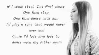 Jessica Sanchez  Dance With My Father  Lyrics [upl. by Hardi]