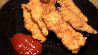 How To Make Crispy Chicken Fingers Homemade Chicken Tenders Recipe [upl. by Ahseiat]