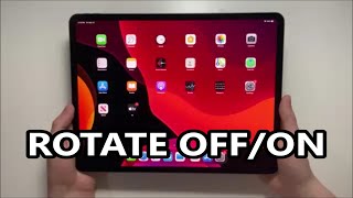 How to Rotate iPad Pro Screen amp Lock Orientation [upl. by Barry688]