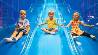 Fun for Kids and Family at Stellas Lekland Indoor Play Area indoor playground [upl. by Alleram870]