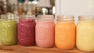 5 Healthy Breakfast Smoothies [upl. by Nara]