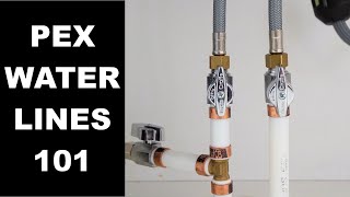 Installing PEX Water Lines Replacing Polybutylene Piping [upl. by Gentille]