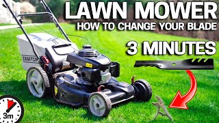 How to Replace your Lawn mower Blade in 3 Minutes EASY WAY [upl. by Jewett]