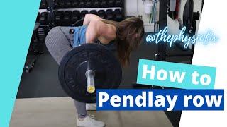 How to Perform a Pendlay Row [upl. by Dronel]