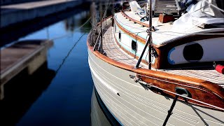 38 Restoring TEAK amp Decks  DIY Sailboat REFIT  Sailing Skua [upl. by Dolf]