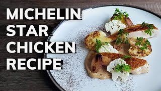 Fine dining CHICKEN BREAST recipe Michelin Star Cooking At Home [upl. by Nuzzi]