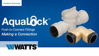 How to ConnectDisconnect AquaLock Fittings [upl. by Licna347]