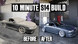 Building a 550hp 1JZ Nissan 240SX  in 10 Minutes [upl. by Edrahs822]