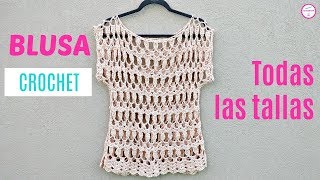 COMO TEJER BLUSA A CROCHET  HANDWORK DIY [upl. by Inga348]