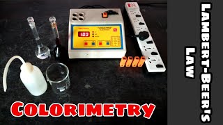 Colorimetry  Verify LambertBeers Law amp To find Concentration of unknown solution By DDD🕶GSCB [upl. by Chip316]