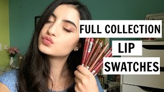 ALL 16 Rimmel Exaggerate Lipliners  Review  Lipswatches [upl. by Rolph]