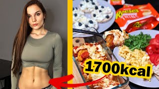 1700 kcal CAŁY DZIEŃ JEDZENIA proste posiłki [upl. by Nickey711]