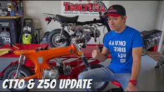 Honda CT70 Gas Tank amp Z50J Monkey Exhaust System [upl. by Hnad]